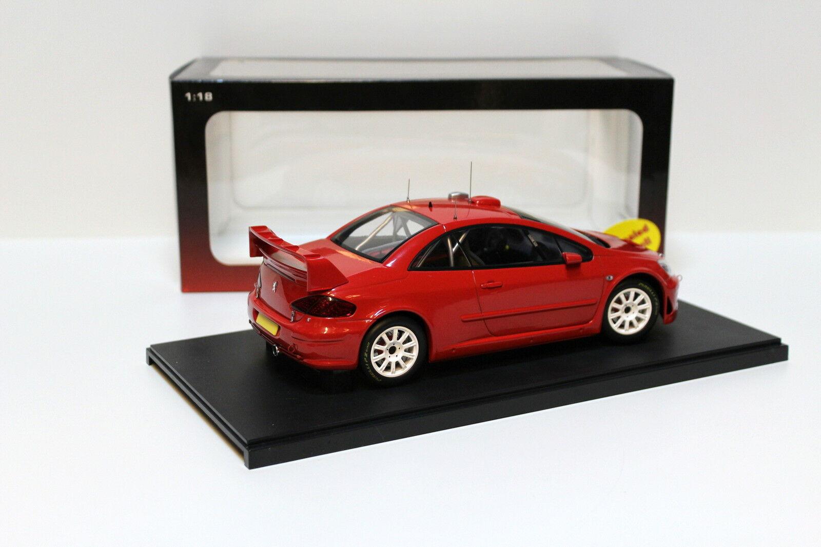1:18 AutoArt Peugeot 307 WRC Rallye Plain Body red – Premium-Modelcars