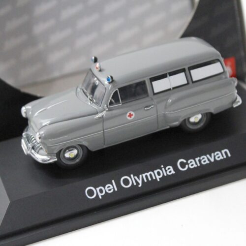 1:43 Schuco Opel Olympia Caravan BRK Deutsches Rotes Kreuz grey