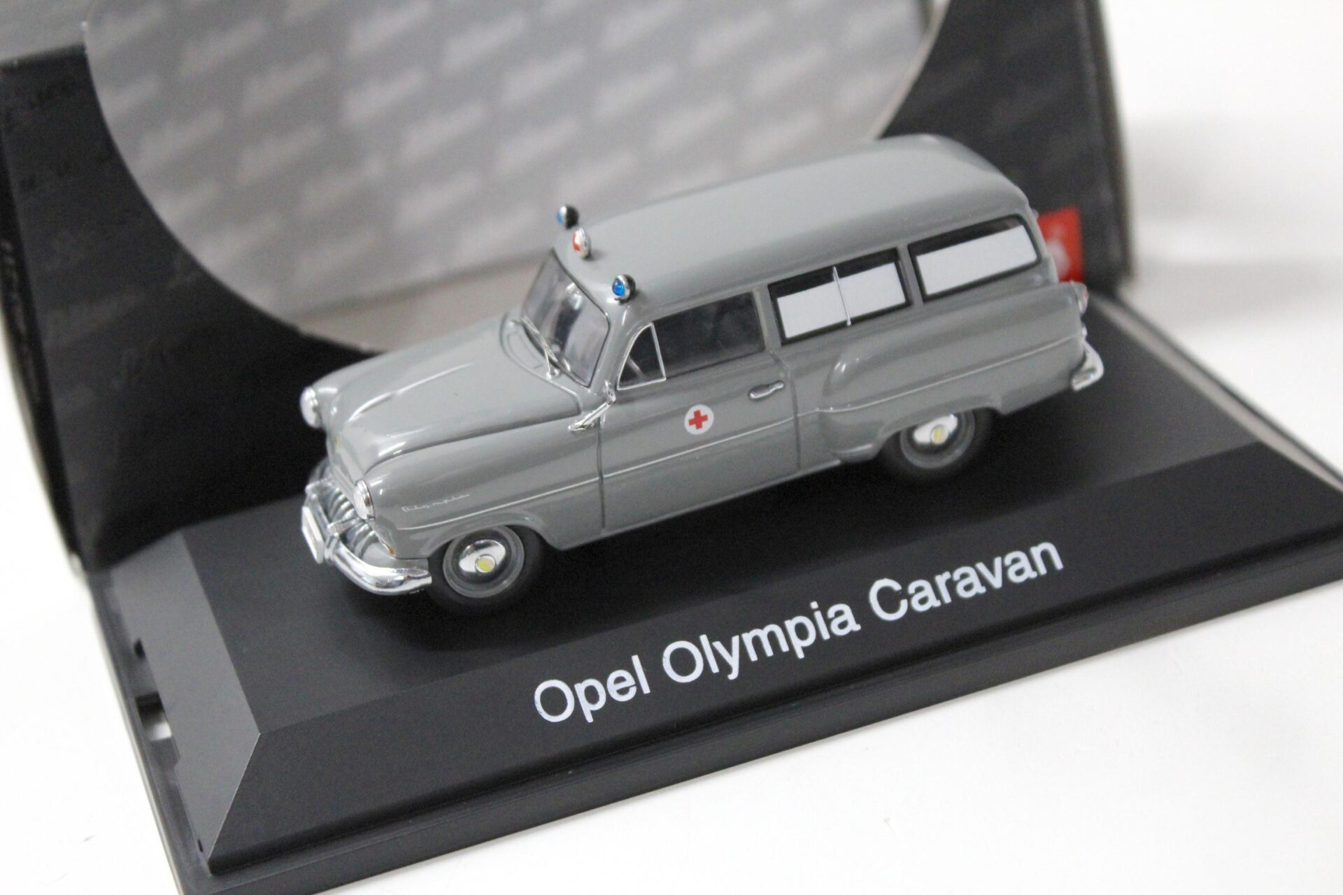 1:43 Schuco Opel Olympia Caravan BRK Deutsches Rotes Kreuz grey