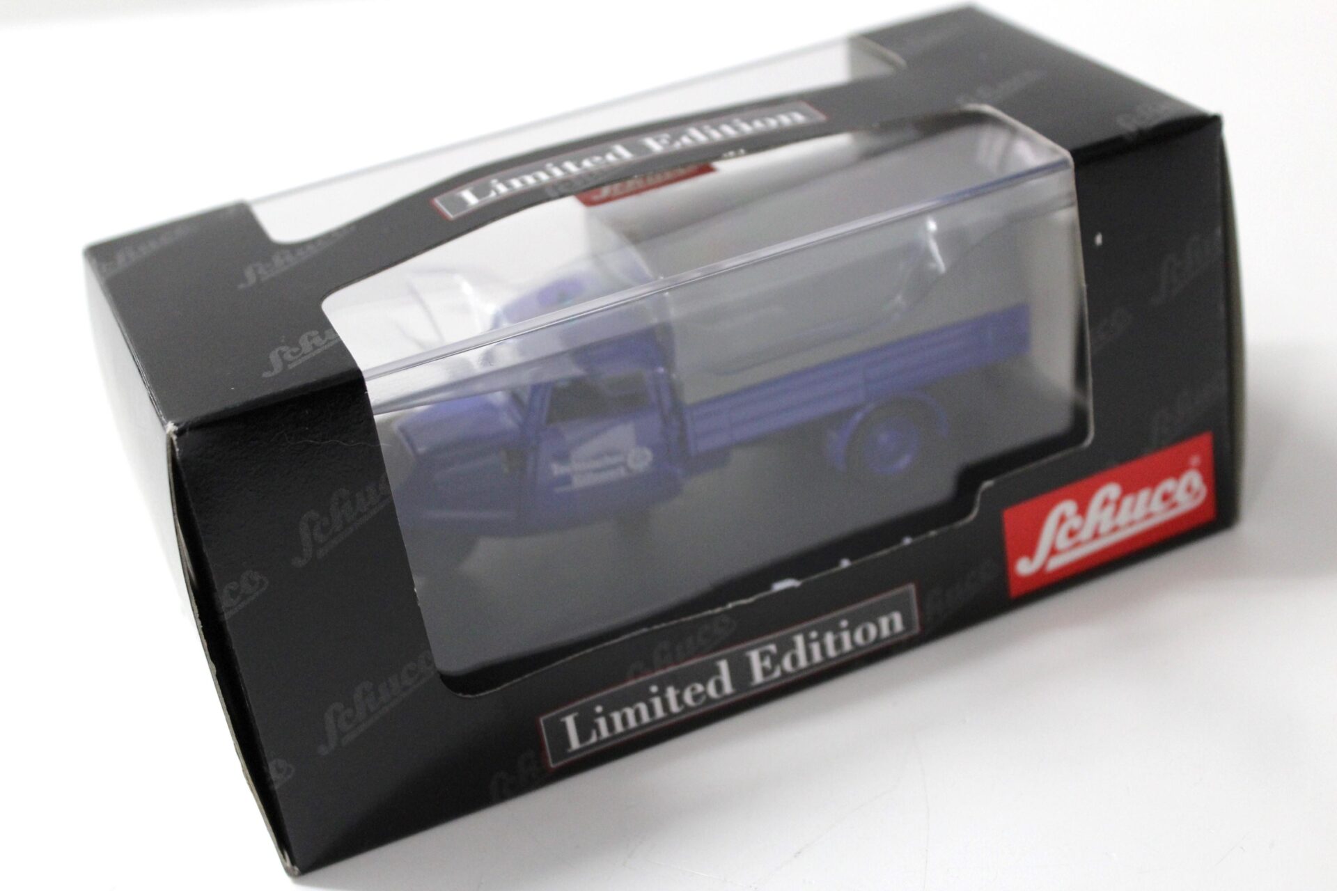 1:43 Schuco Tempo Planenwagen "Technisches Hilfswerk" THW blue