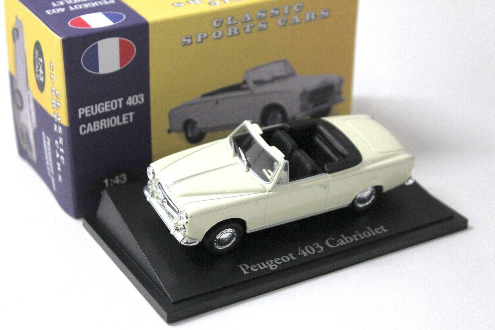 ID 47117 orig.jpg 1:43 Atlas By Norev Peugeot 403 Cabriolet beige Classic Cars