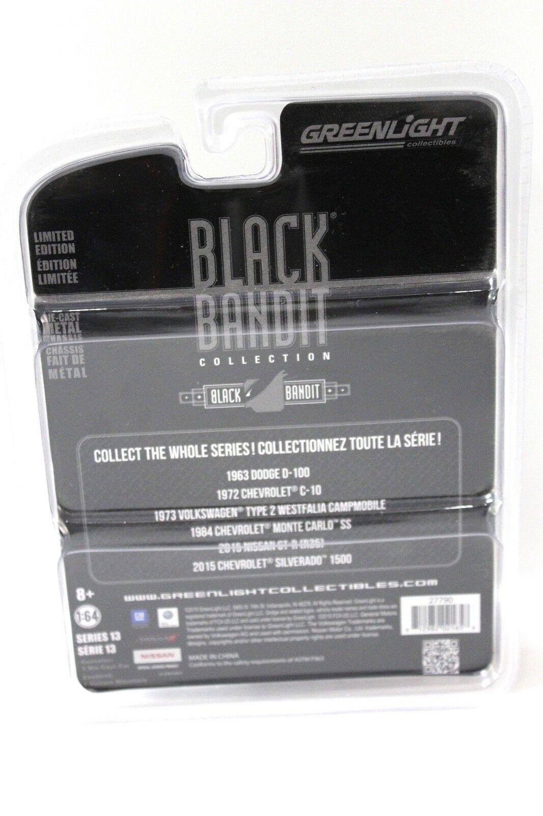 1:64 Greenlight Chevrolet Silverado 1500 *BLACK BANDIT*
