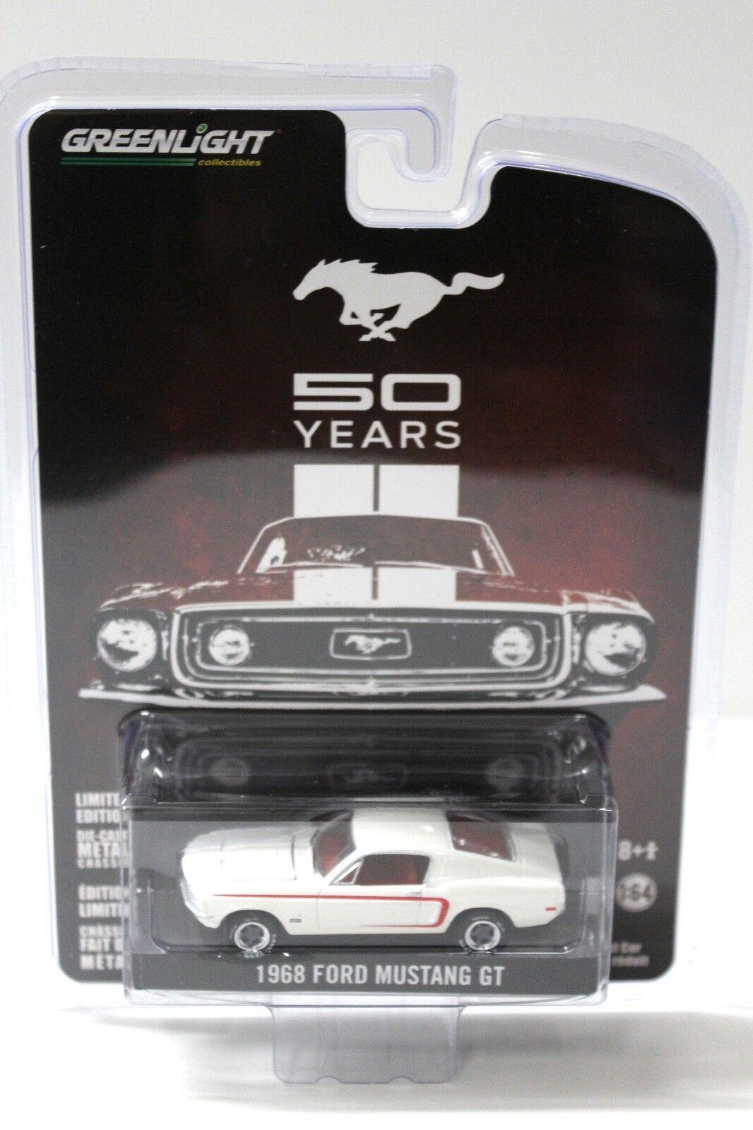 1:64 Greenlight Ford Mustang GT 1968 white *50 years*