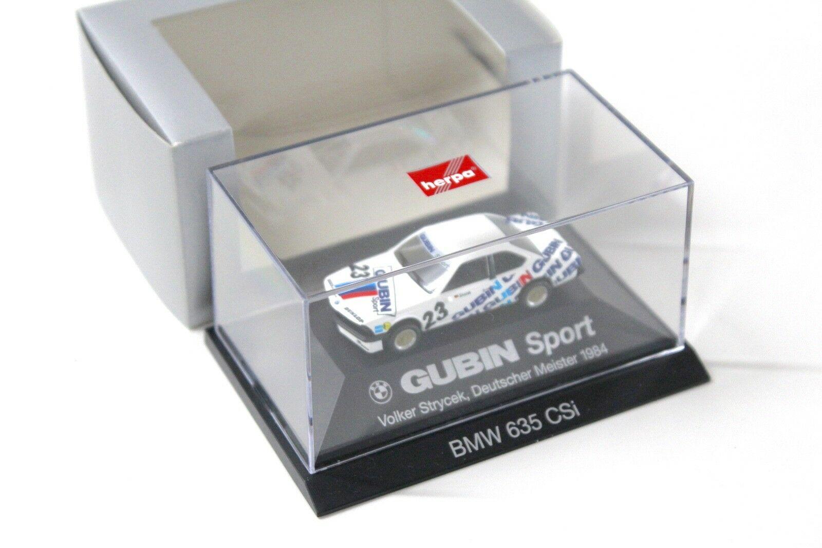 1:87 Herpa BMW 635 CSI *GUBIN SPORT* Meister 1984 #23 white