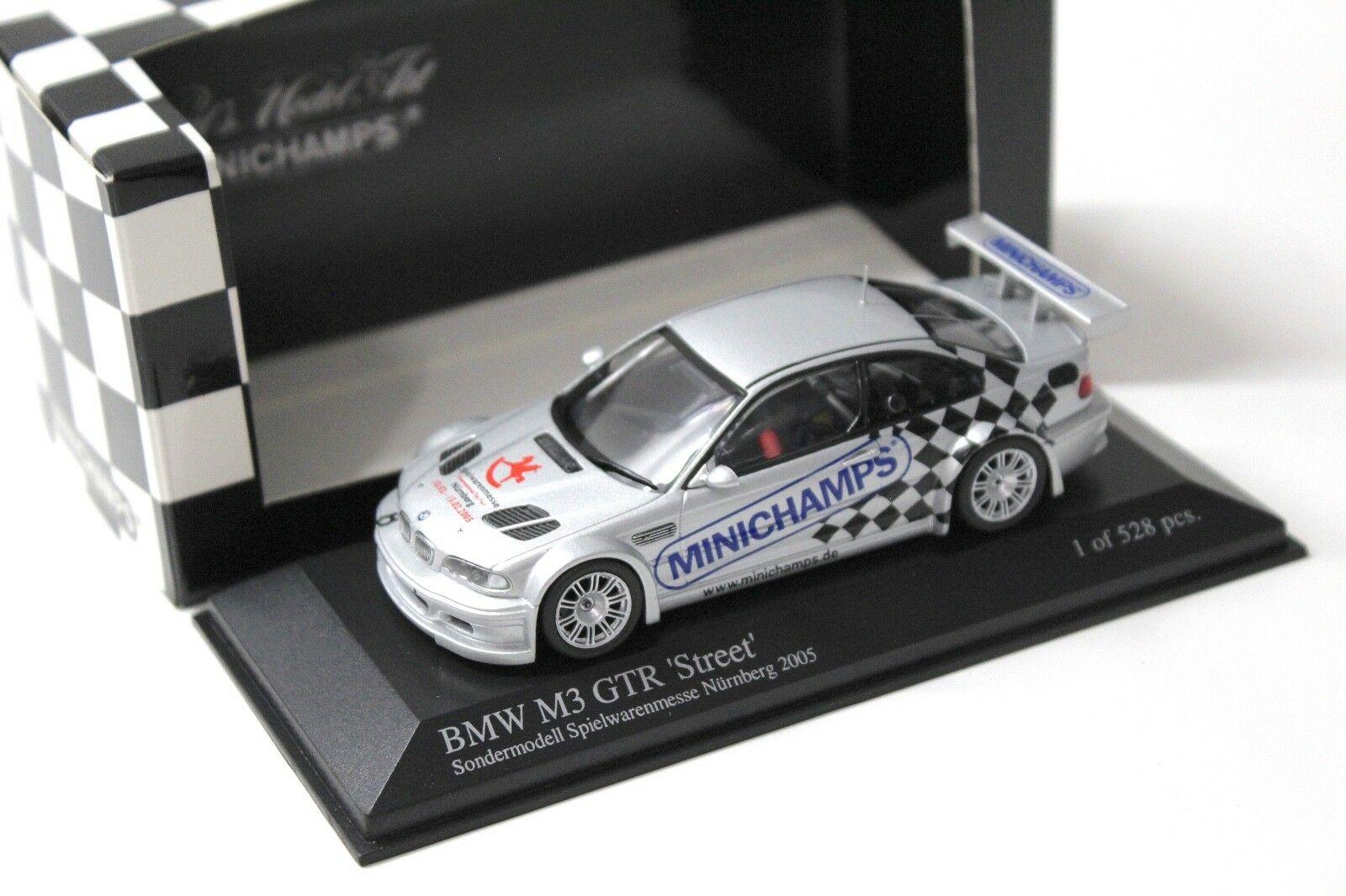 ID 48201 orig.jpg 1:43 Minichamps BMW M3 GTR E46 Street "TOY FAIR 2005" silver