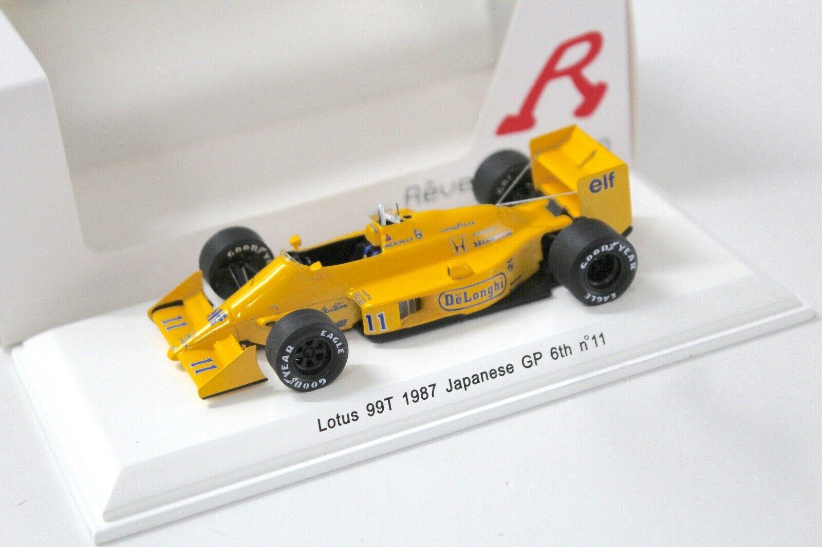 ID 48223 orig 1.jpg 1:43 Spark Lotus 99T 1987 Japanese GP 6th #11 Nakajima