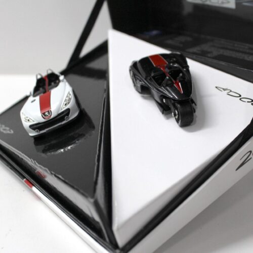 1:43 Norev Peugeot 20 CUP Concept Car SET Coffret 2 pcs white/ black