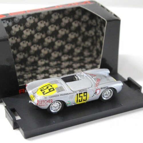 1:43 Brumm Porsche 550 RS Spyder Panamericana Mexico silver - Image 2