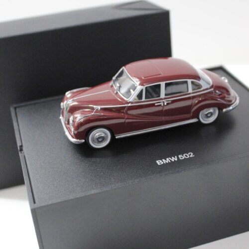 1:43 Minichamps BMW 502 V8 Limousine dark red DEALER VERSION