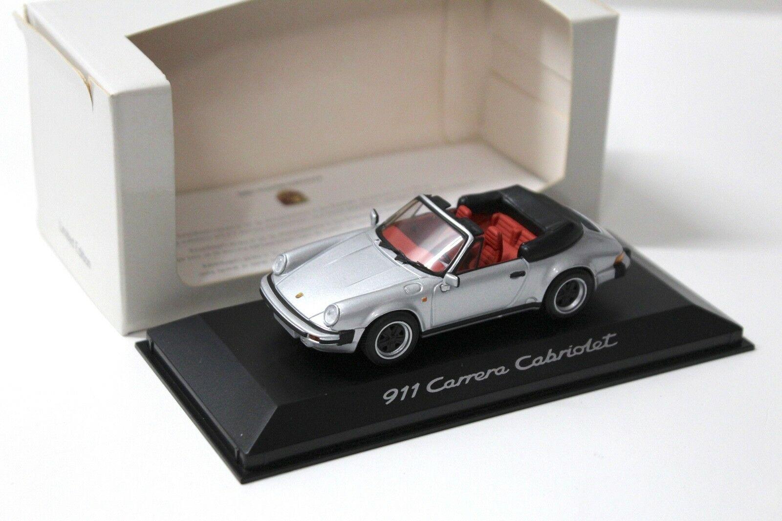 ID 48647 orig.jpg 1:43 Minichamps Porsche 911 SC Cabriolet silver DEALER VERSION