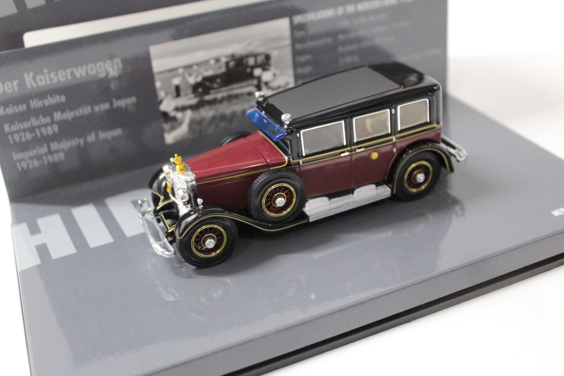 ID 48747 orig.jpg 1:43 Minichamps Mercedes 770K Emperor Hirohito 1935 dark red/ black