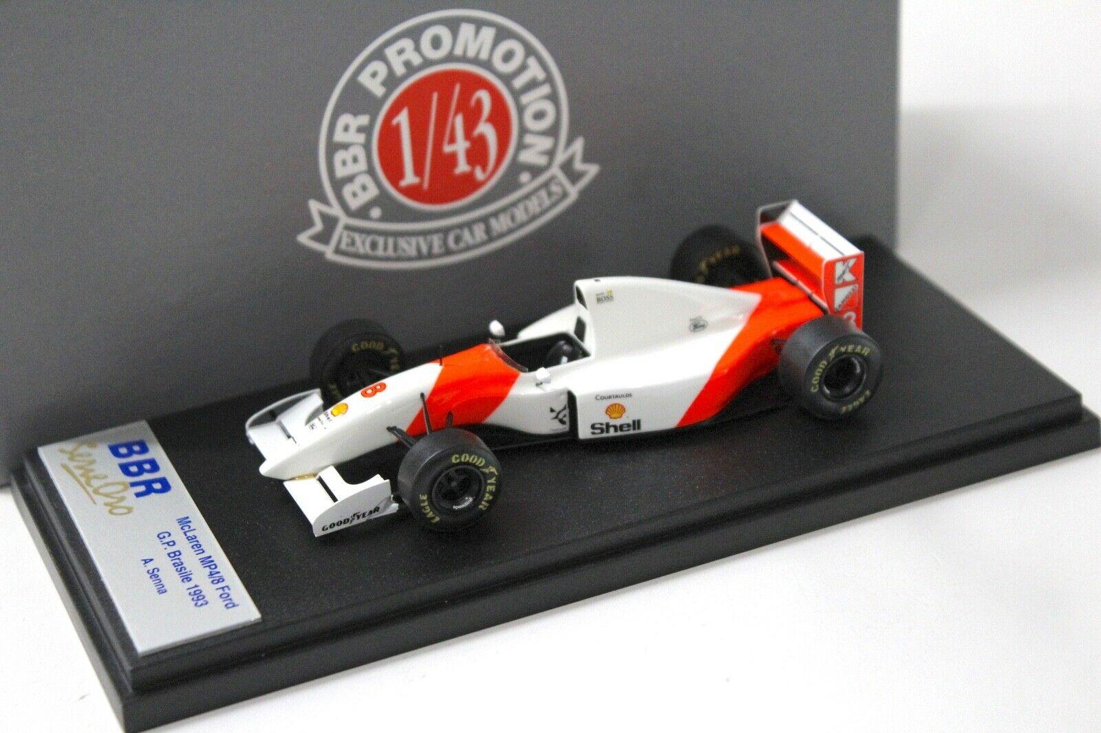 1:43 BBR () F1 Mclaren MP4/8 Ford GP Brazil 1993 A.Senna