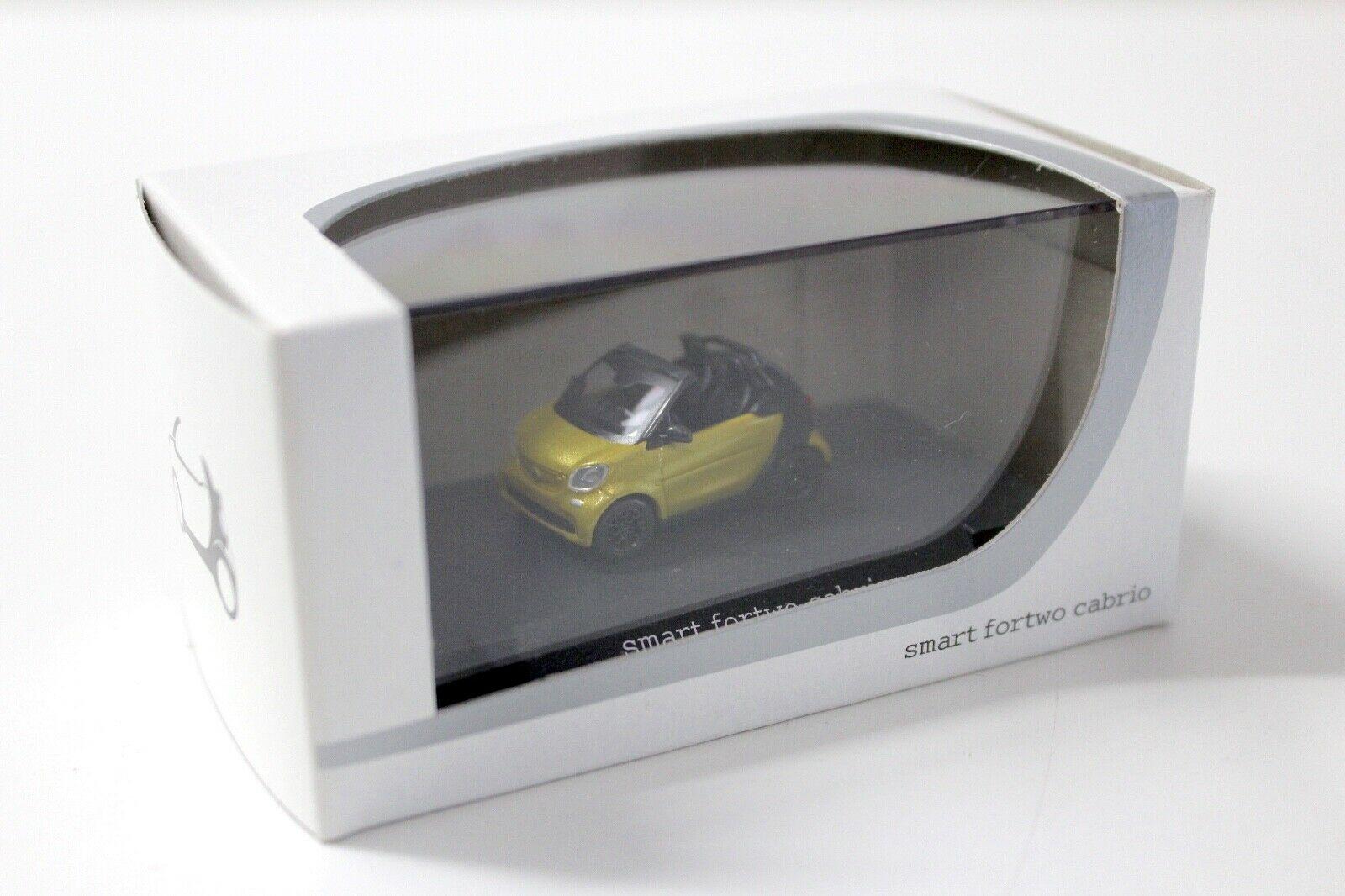 1:87 Busch Smart Fortwo Cabrio yellow/ black DEALER VERSION