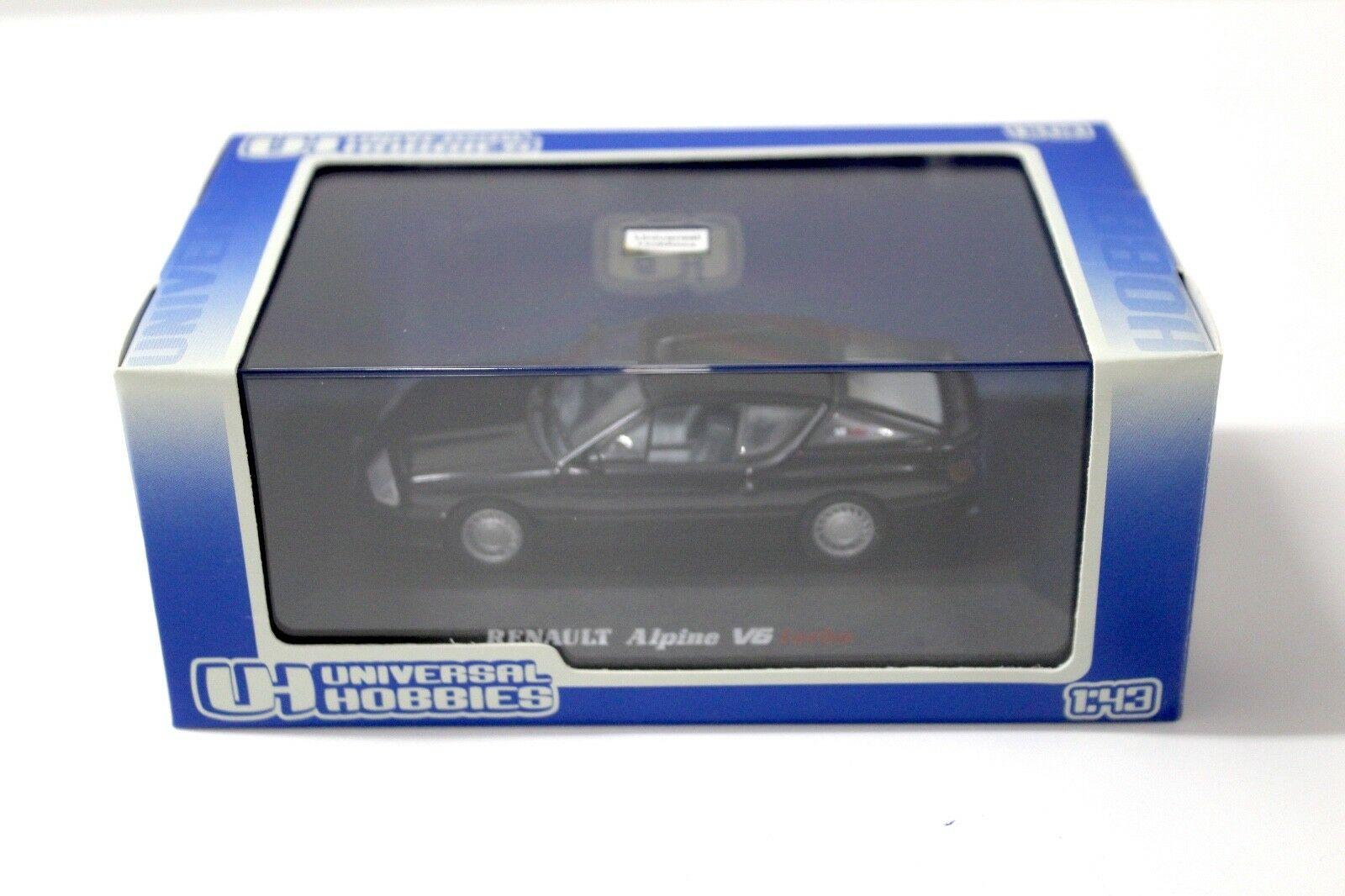 1:43 UH Universal Hobbies Renault Alpine V6 Turbo Coupe black