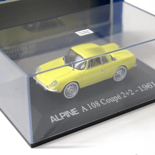 1:43 UH Universal Hobbies Alpine A108 Coupe 2+2 1961 yellow