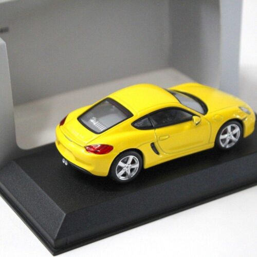 1:43 Norev Porsche Cayman S yellow DEALER VERSION