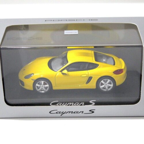 1:43 Norev Porsche Cayman S yellow DEALER VERSION