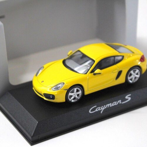 1:43 Norev Porsche Cayman S yellow DEALER VERSION