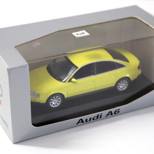 1:43 Minichamps Audi A6 (C5) Limousine yellow DEALER VERSION