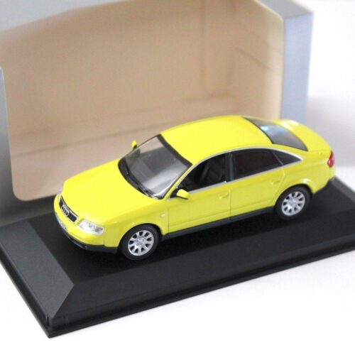 1:43 Minichamps Audi A6 (C5) Limousine yellow DEALER VERSION