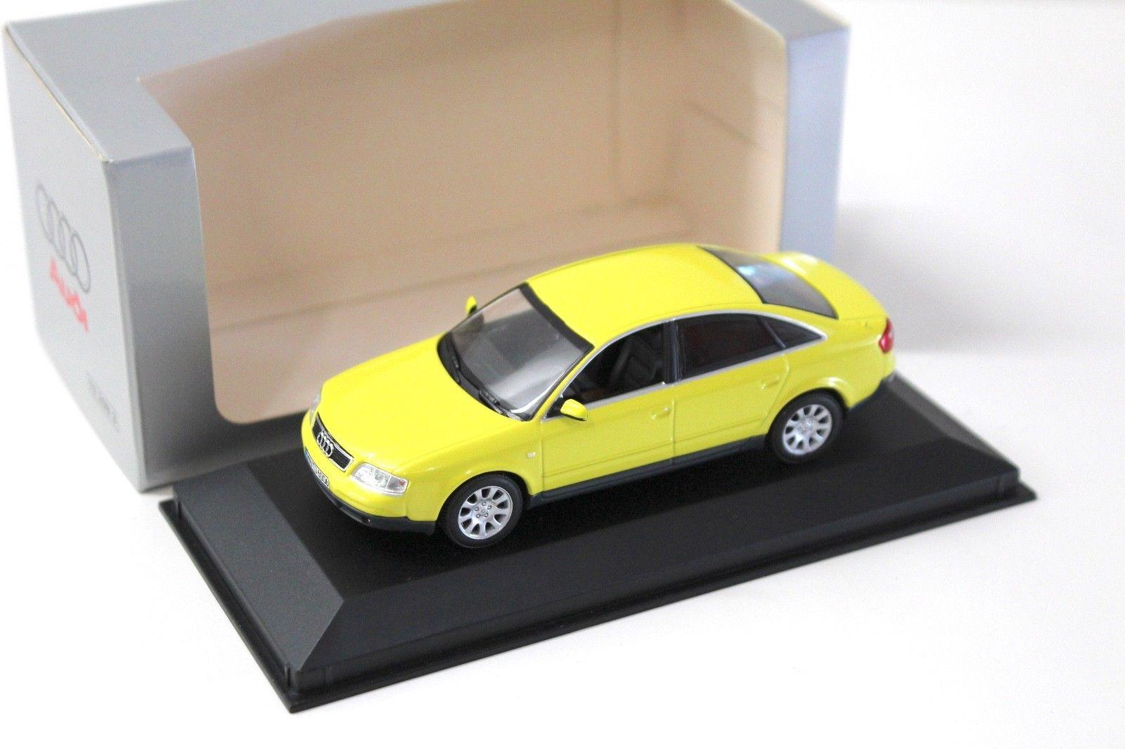 ID 49471 orig.jpg 1:43 Minichamps Audi A6 (C5) Limousine yellow DEALER VERSION