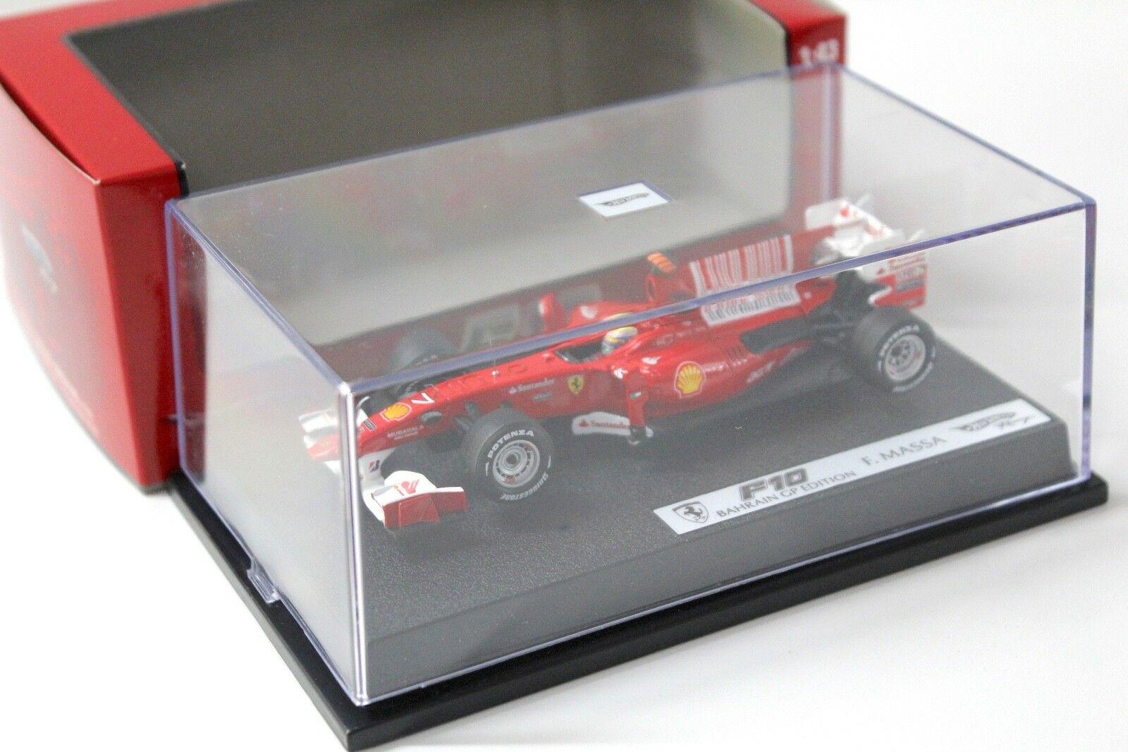 1:43 Hot Wheels Ferrari F10 F. Massa BAHRAIN GP