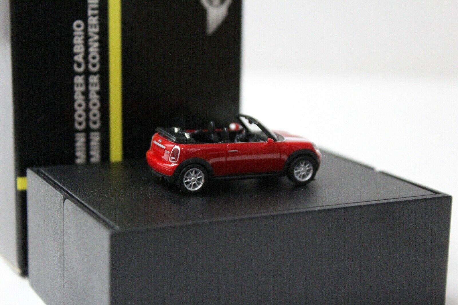 1:87 Herpa Mini Cooper R57 Convertible red DEALER VERSION
