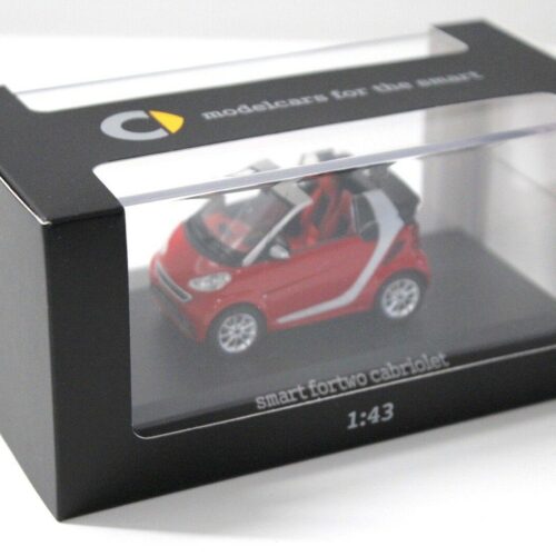 1:43 Minimax Spark Smart Fortwo Cabriolet red DEALER VERSION - Image 4