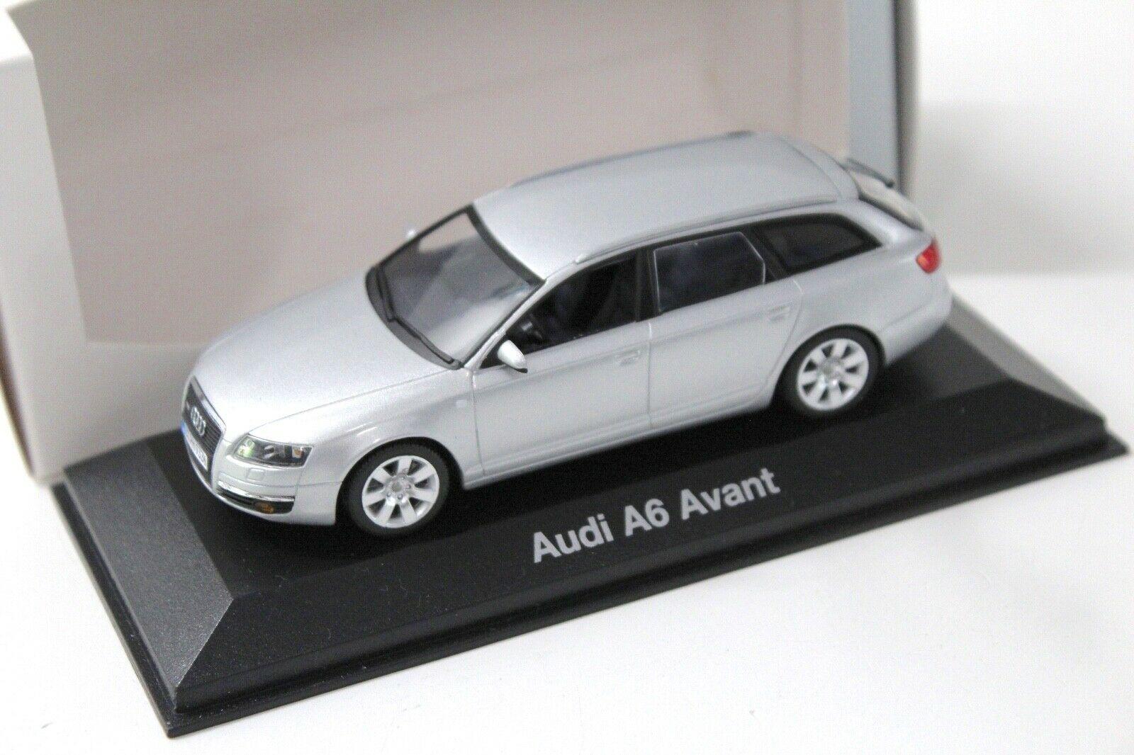 ID 50313 orig.jpg 1:43 Minichamps Audi A6 Avant C6 silver DEALER VERSION
