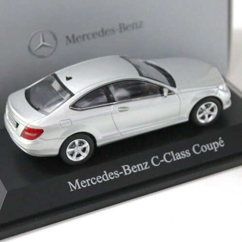 1:43 Norev Mercedes C-Klasse Coupe silver DEALER VERSION