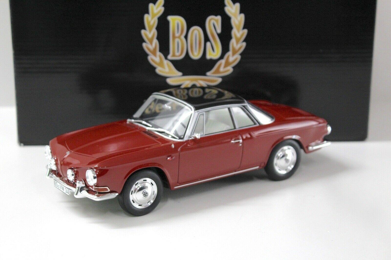 1:18 BOS VW Karmann Ghia T34 dark red 1961