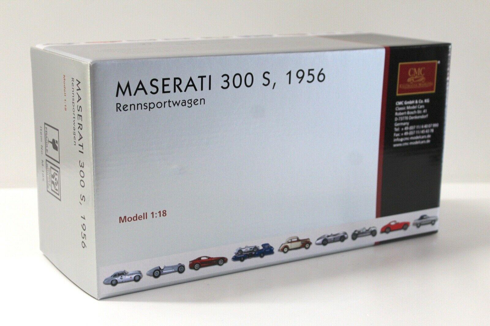 1:18 CMC Maserati 300S red 1956 Rennsportwagen M-105