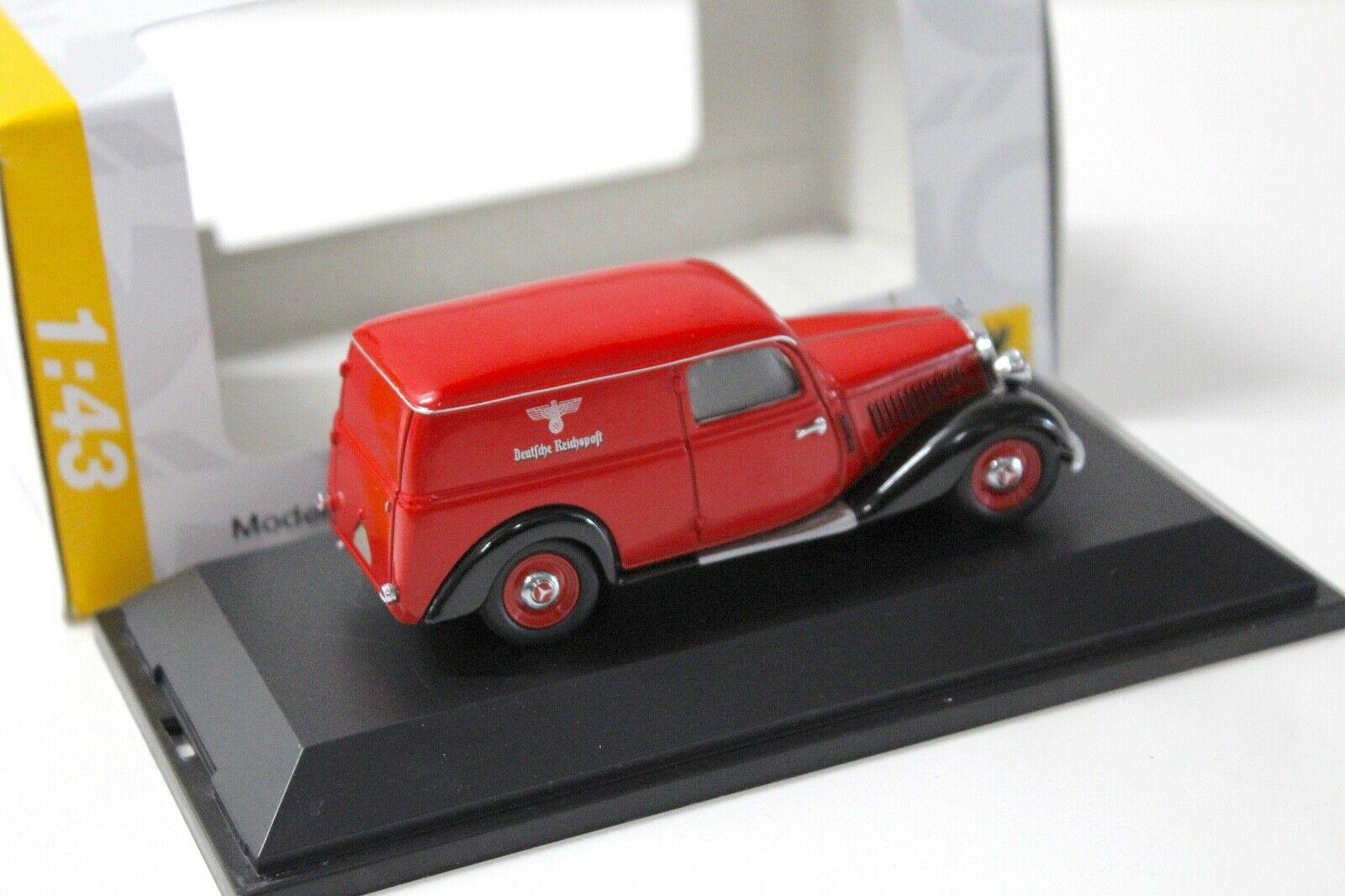1:43 Schuco Mercedes 170V Deutsche Reichspost red