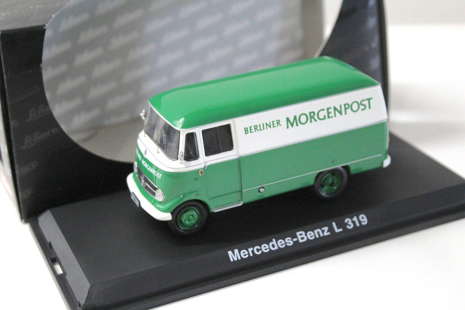 1:43 Schuco Mercedes L319 Kasten Berliner Morgenpost green