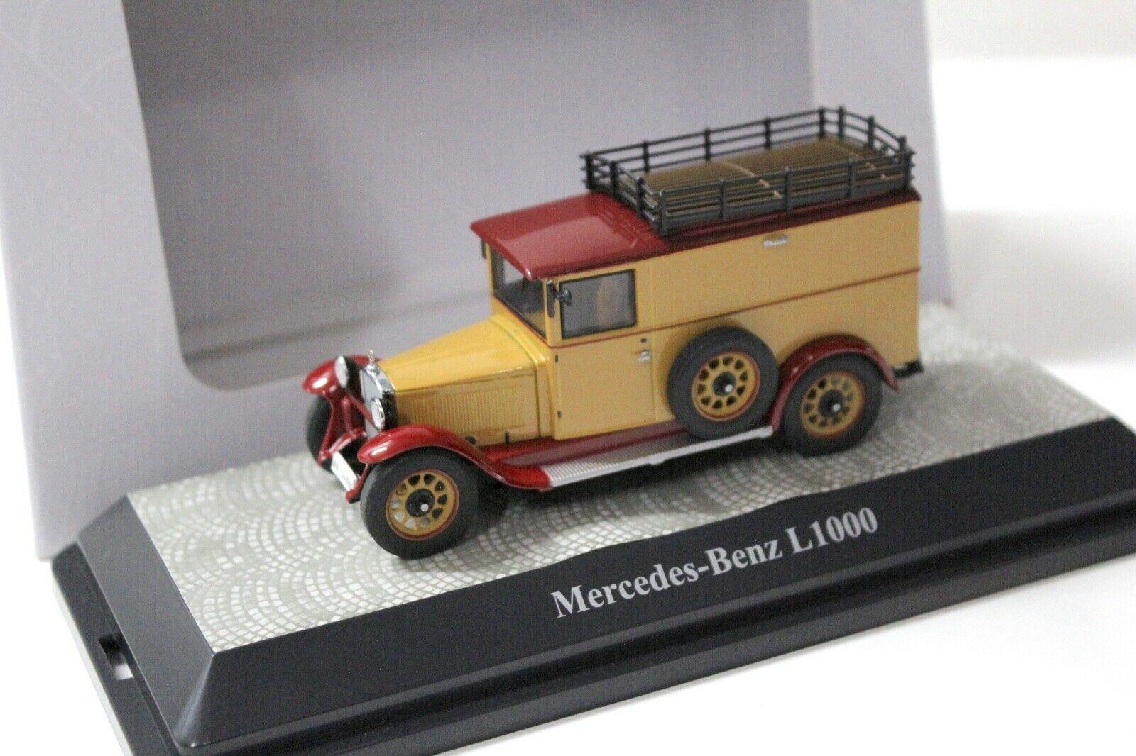 ID 50705 orig.jpg 1:43 Premium ClassiXXs Mercedes L1000 yellow/ red