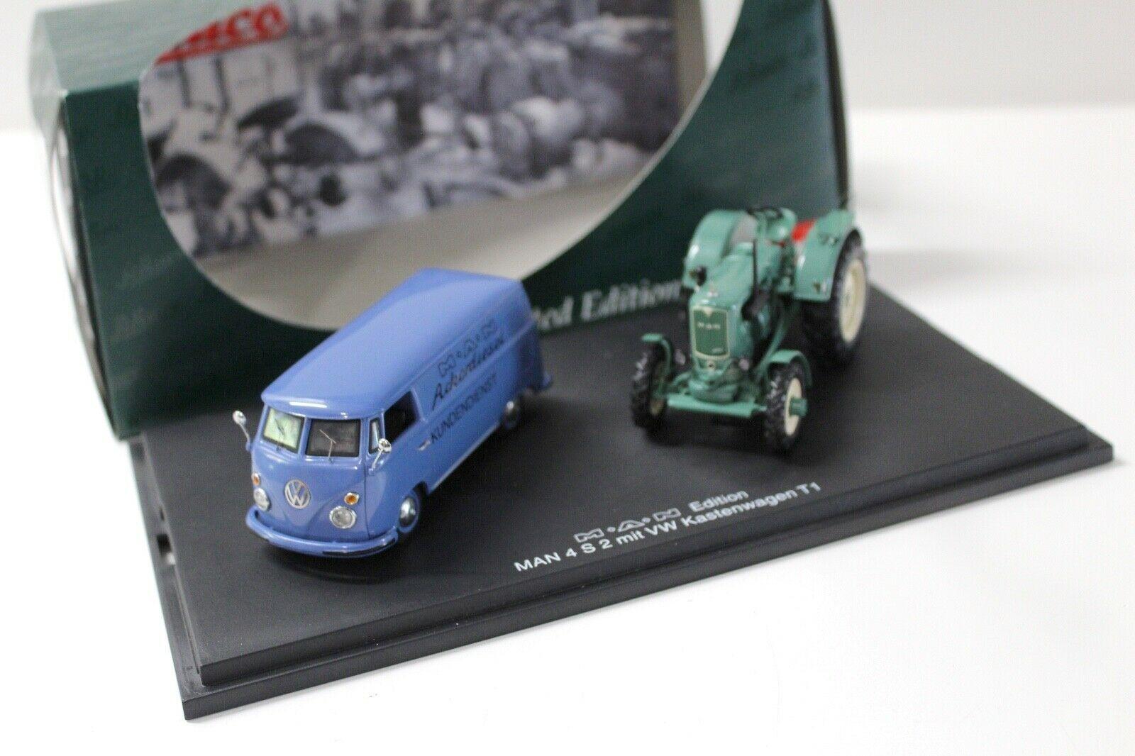 1:43 Schuco MAN Edition MAN 4 S 2 mit VW Kastenwagen T1