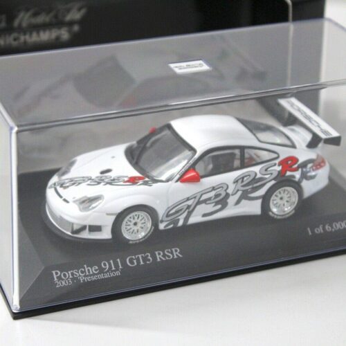 1:43 Minichamps Porsche 911 996 GT3 RSR PRESENTATION white
