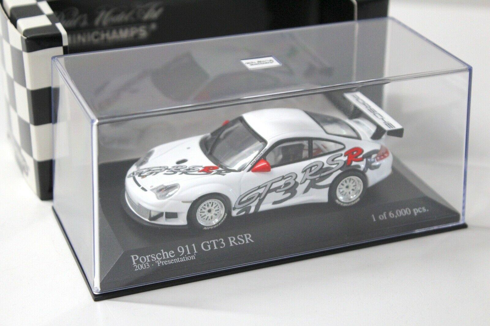 1:43 Minichamps Porsche 911 996 GT3 RSR PRESENTATION white