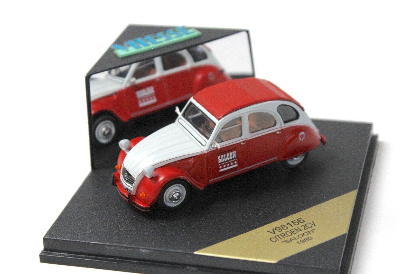 ID 50864 orig.jpg 1:43 Vitesse Citroen 2CV Ente "SALOON" 1980 red / white