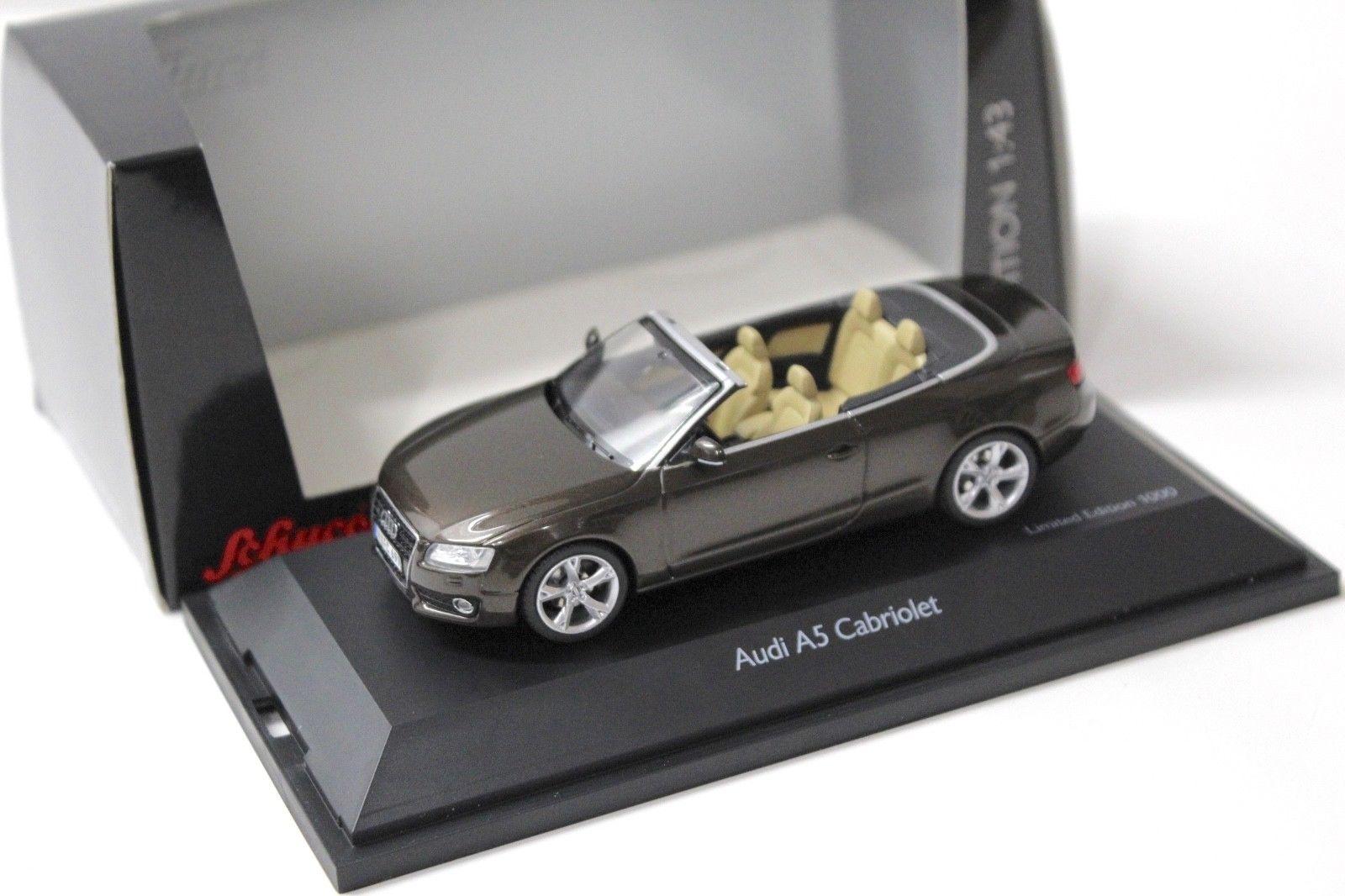 1:43 Schuco Audi A5 Cabriolet teak brown