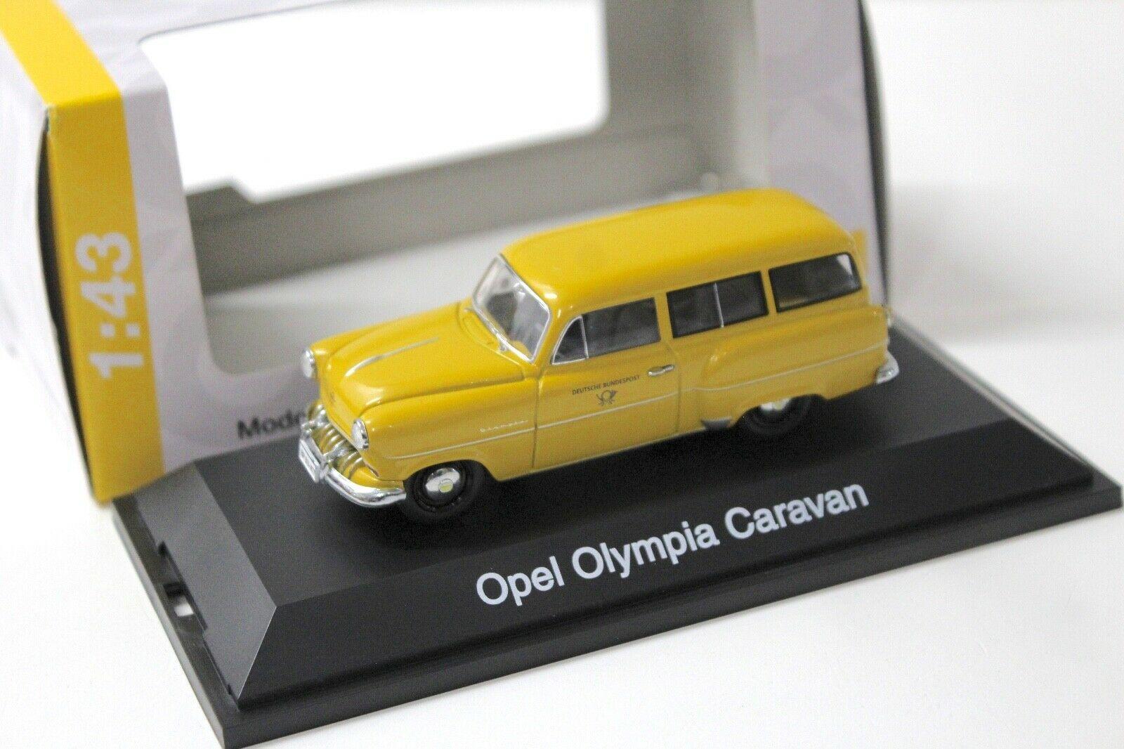 ID 50996 orig.jpg 1:43 Schuco Opel Olympia Caravan Deutsche POST yellow