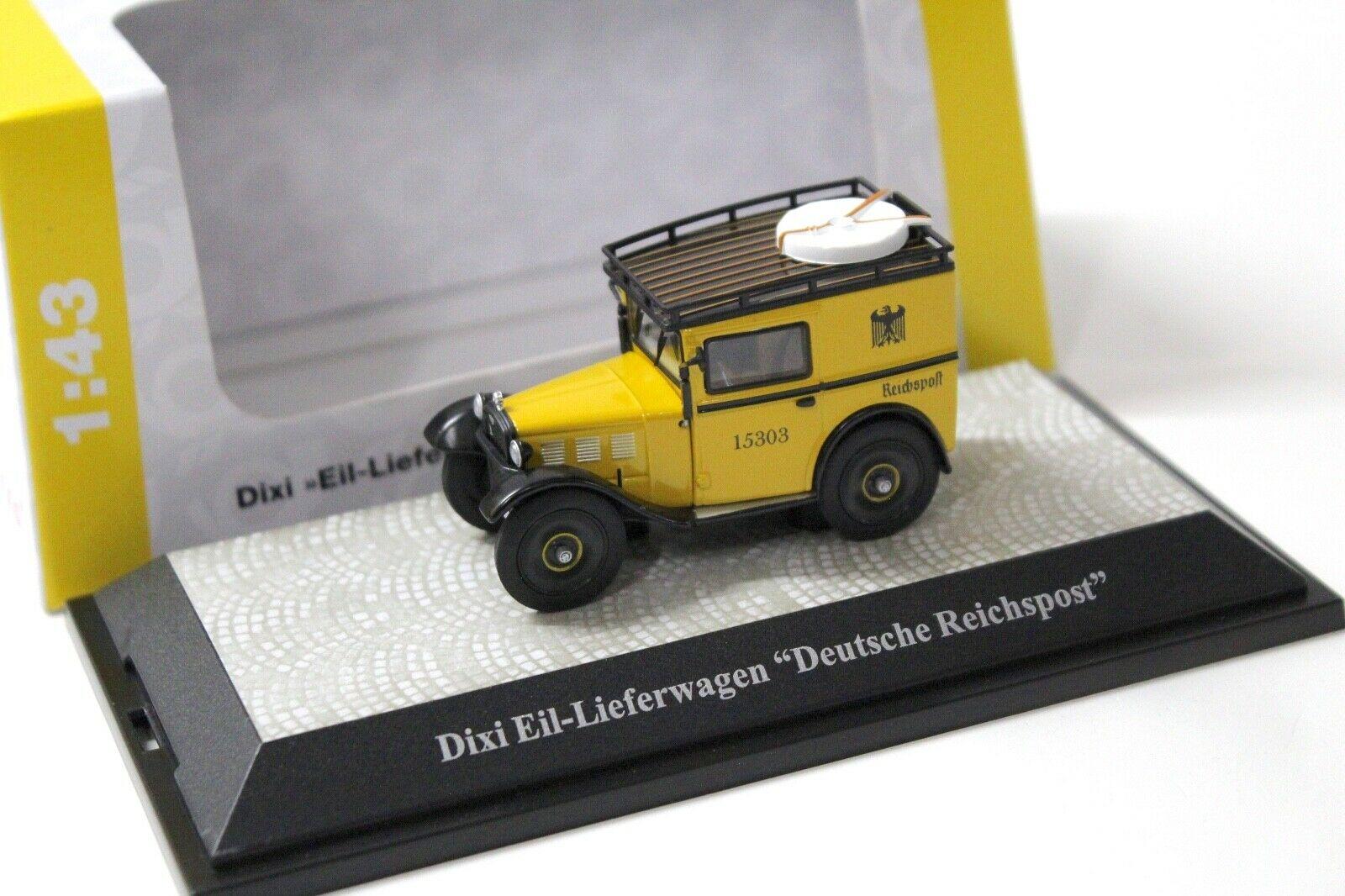 1:43 Premium ClassiXXs BMW Dixi Eil Deutsche Post yellow