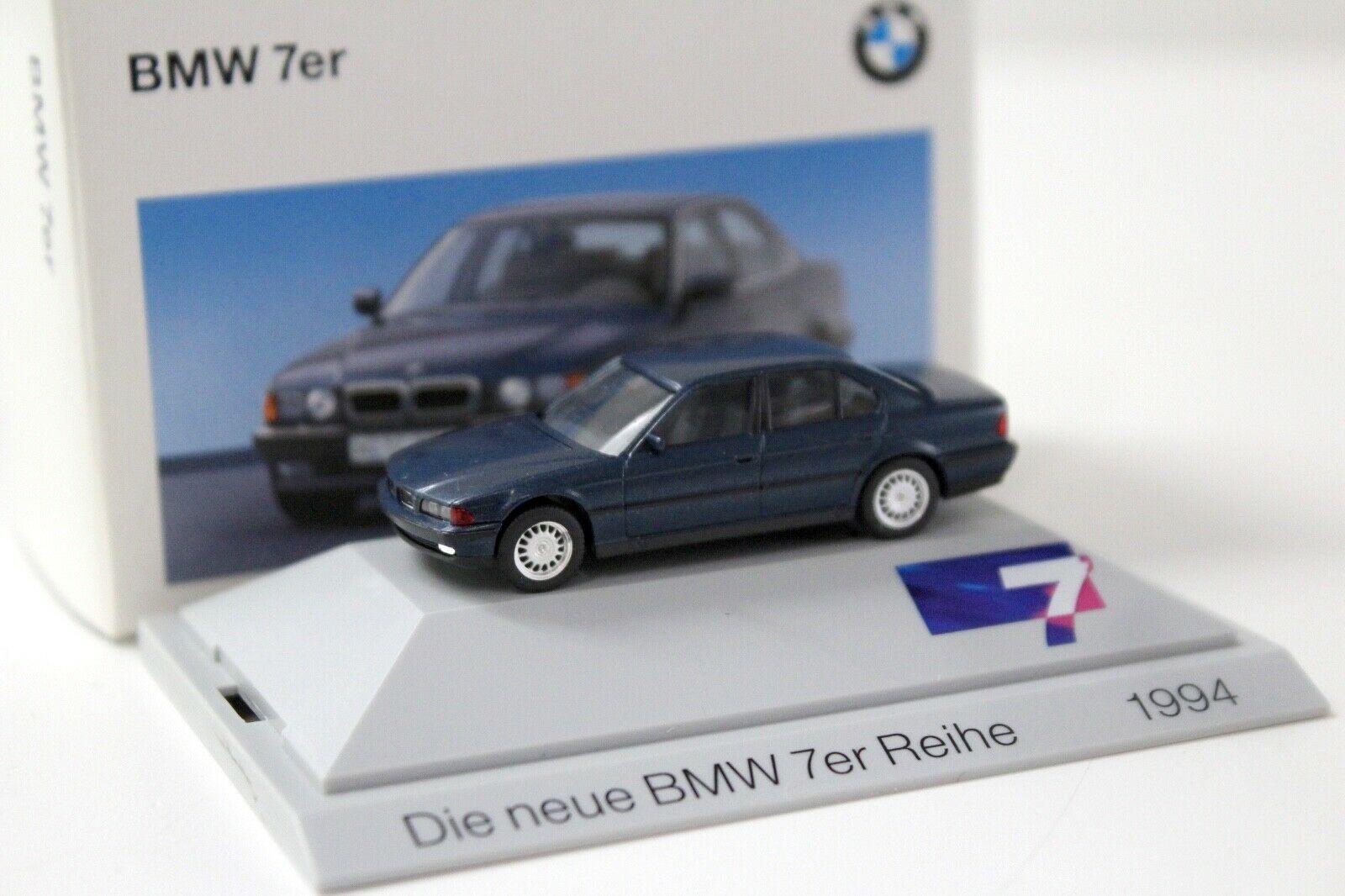 1:87 Herpa BMW 7er 7 Series E38 Limousine blue DEALER VERSION