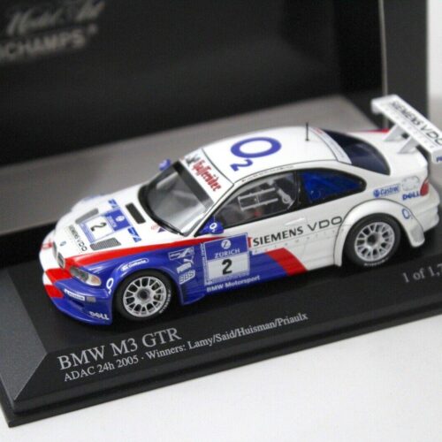 1:43 Minichamps BMW M3 GTR ADAC 24h 2005 Lamy #2