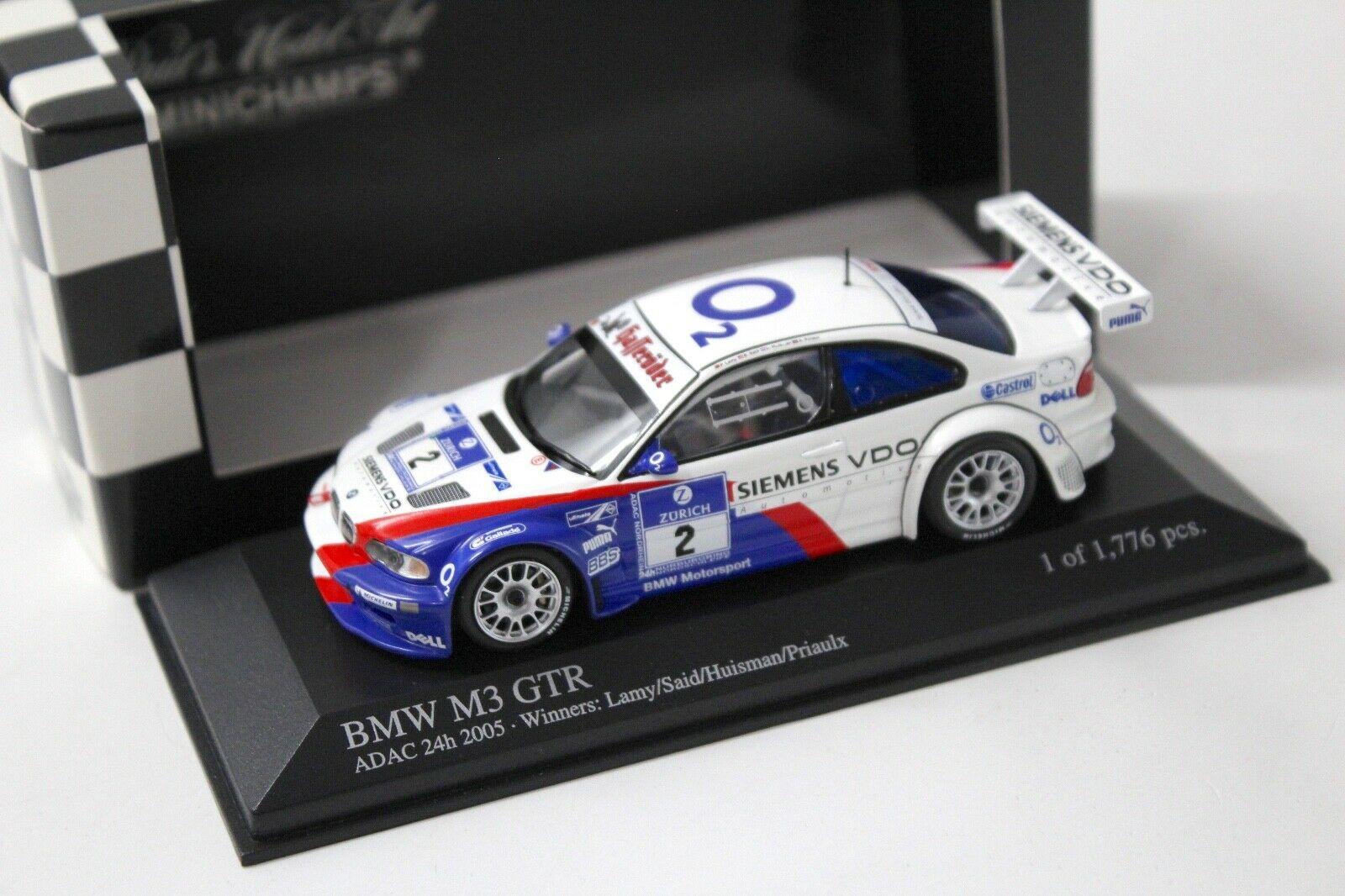 1:43 Minichamps BMW M3 GTR ADAC 24h 2005 Lamy #2