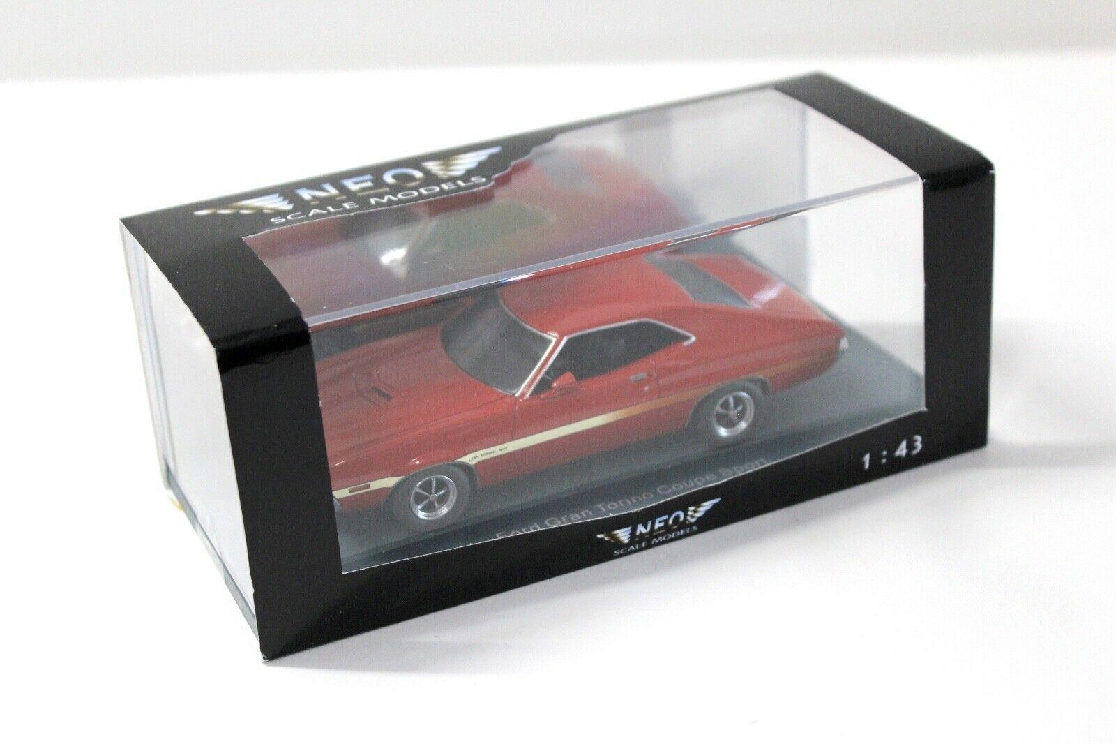 1:43 NEO Scale Ford Gran Torino Coupe Sport red