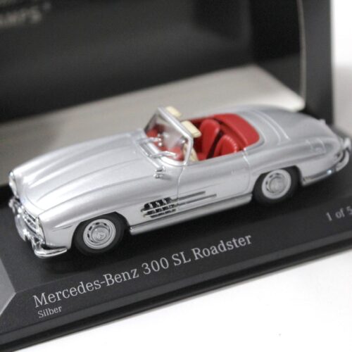 1:43 Minichamps Mercedes 300SL Roadster 1959 silver/ red