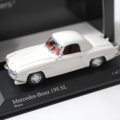 1:43 Minichamps Mercedes 190SL with Hardtop 1955 white/ red