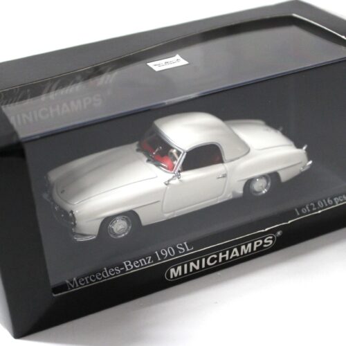 1:43 Minichamps Mercedes 190SL with Hardtop 1955 white/ red