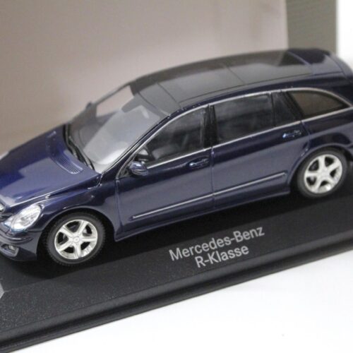 1:43 Minichamps Mercedes R-Klasse 2005 dark blue DEALER VERSION